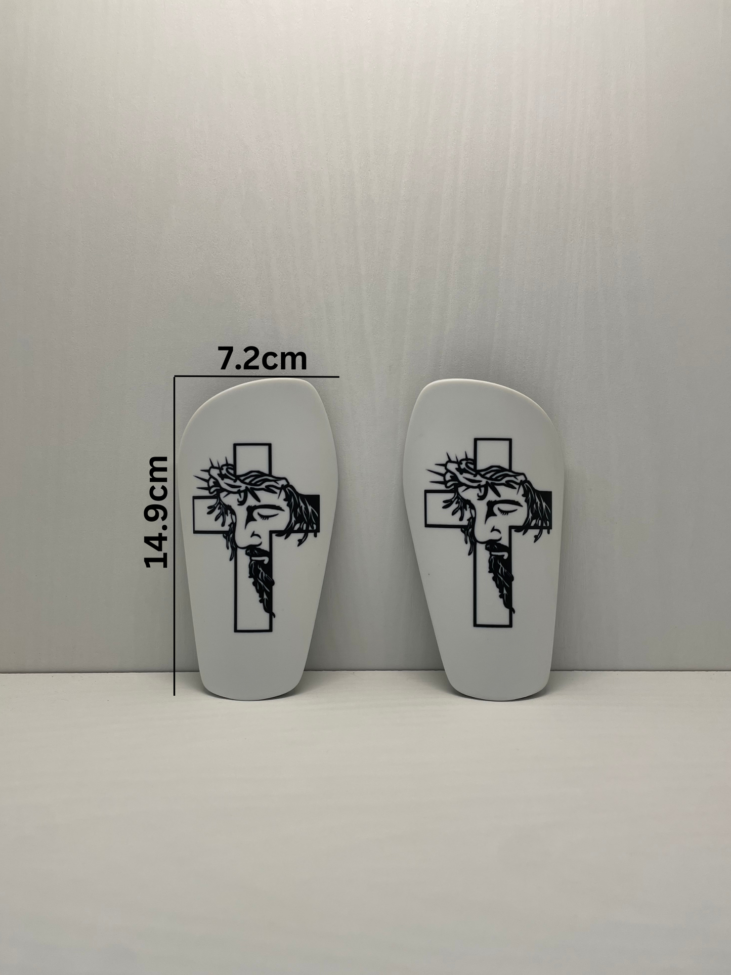 Anointed Athlete White Shin Pads