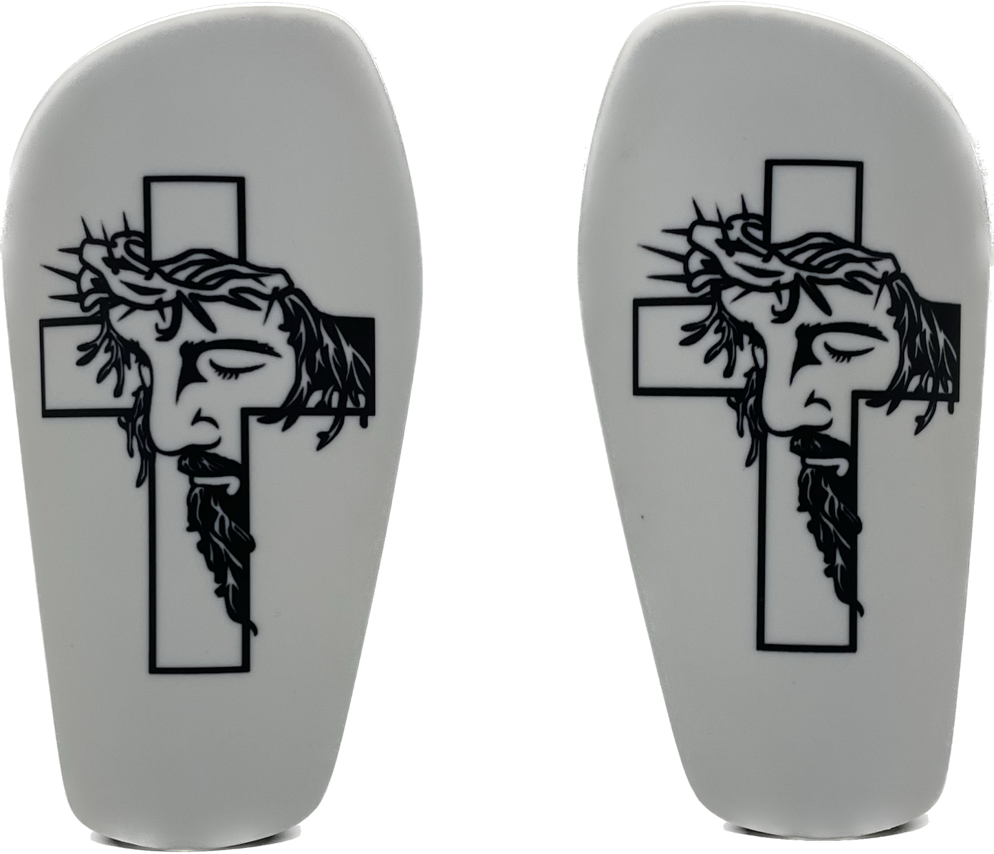 Anointed Athlete White Shin Pads